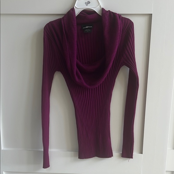 Deep Purple Cowl Neck Sweater - Picture 1 of 3